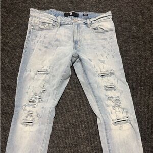 Jordan Light Blue Ripped Skinny Jeans